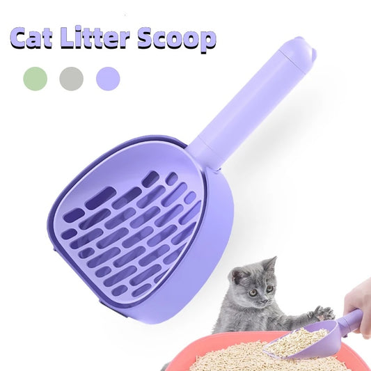 Cat Litter Scoop Plastic Cats Poop Scoop With Base